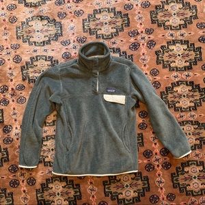 Patagonia Re-Tool Snap-T fleece pullover grey
